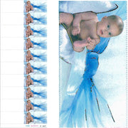 Trade Shop - 70 Bigliettini Bomboniere Battesimo Bambino Scarpette Stampabili Pretagliati -