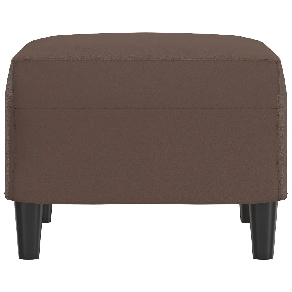 Poggiapiedi Marrone 60x50x41 cm in Similpelle 349289