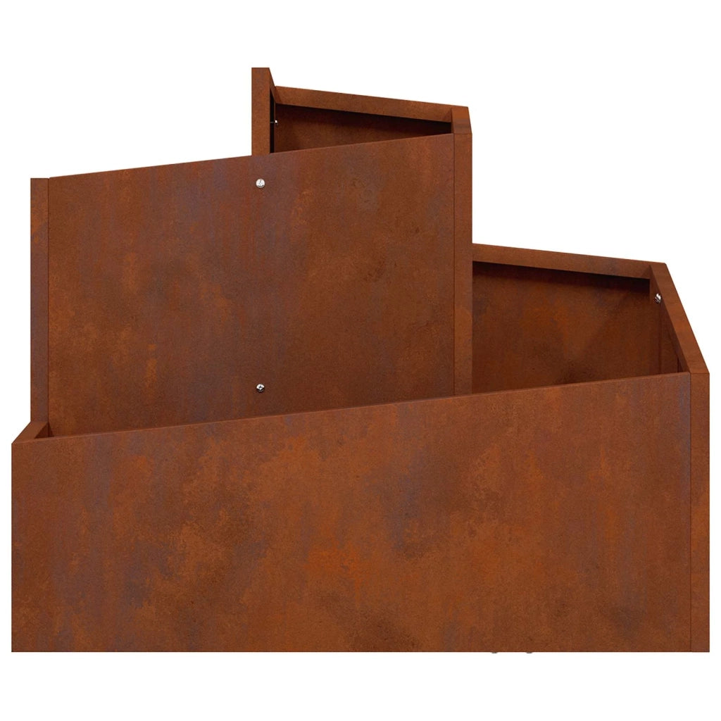 Fioriere | Cassetta per fiori | Vaso da giardino Marrone 60 x 60 x 50 cm