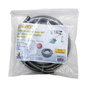 Tubo flessibile per acqua KIT 4 mt. 1/2" acciaio inox 4  raccordi