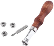 Set di Attrezzi per il Giorno - Cinghia per Taglio con Ruote Interchangeabili - Chiave a Lama - Manuale per la Manutenzione Manuale - Manici in Legno - Grip Comodo - Ruota per Cuocere
