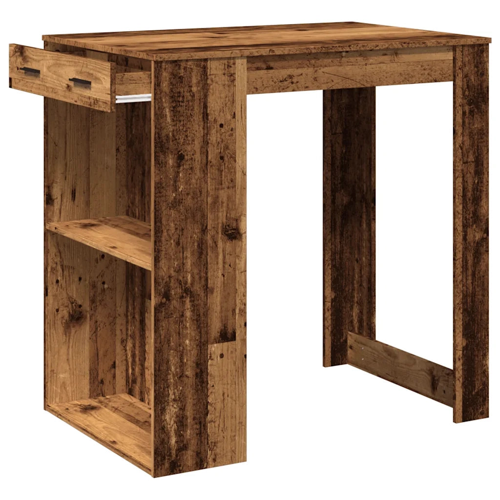 Tavolo da Bar Legno Antico 102x70x103,5 cm in in Truciolato 3309328