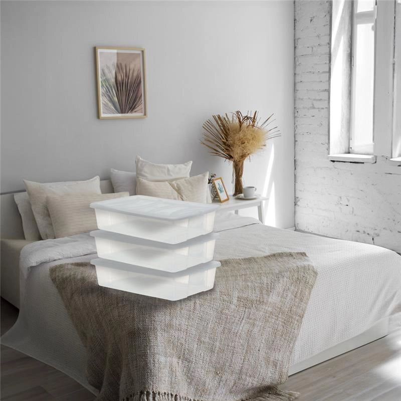SET 3 PZ BOX CONTENITORE CON RUOTE DIMENSIONI 60X41X40CM E COPERCHIO AVIO
