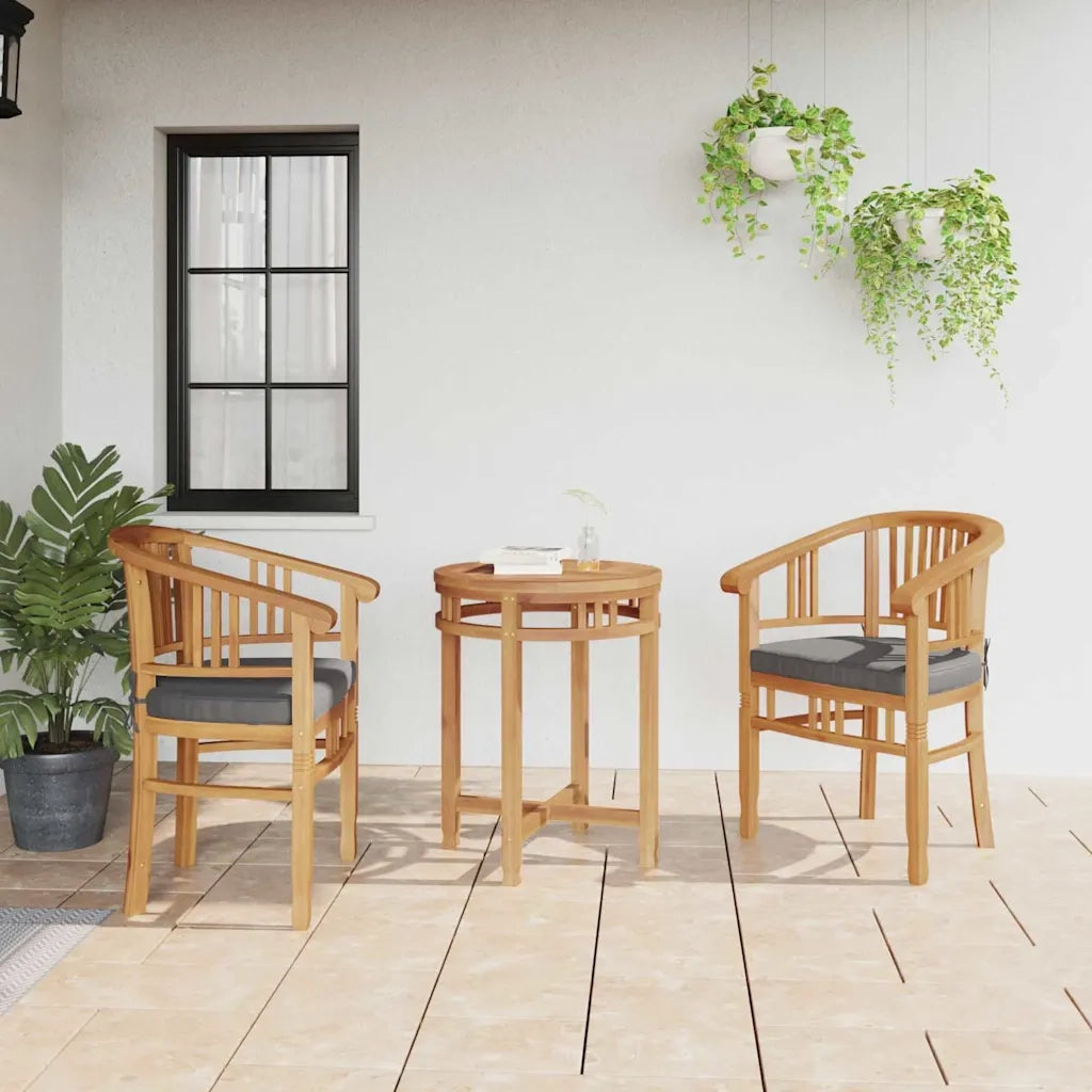 Sedia 2 pcs Marrone 63 x 58 x 89 cm Legno di teak solido 42008385