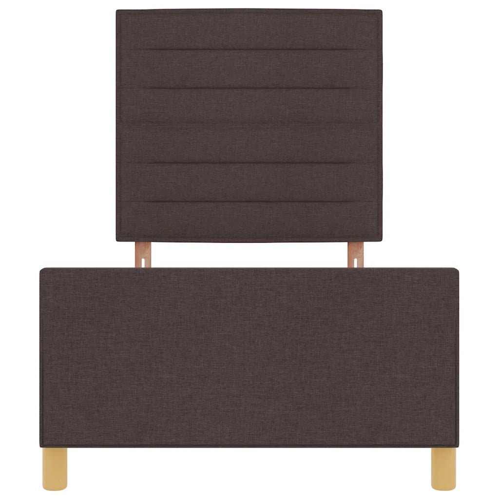 Struttura del letto Marrone scuro 90 x 200 cm Tessuto 3344623