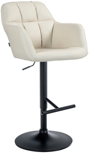 Barhocker Natoma Kunstleder schwarz