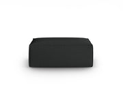 Cosmopolitan Design - Pouf "Mackay" in velluto strutturato antracite 