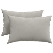 Cuscini da Divano 2 pz | Cuscini per sedie Grigio chiaro 60 x 40 cm Tessuto