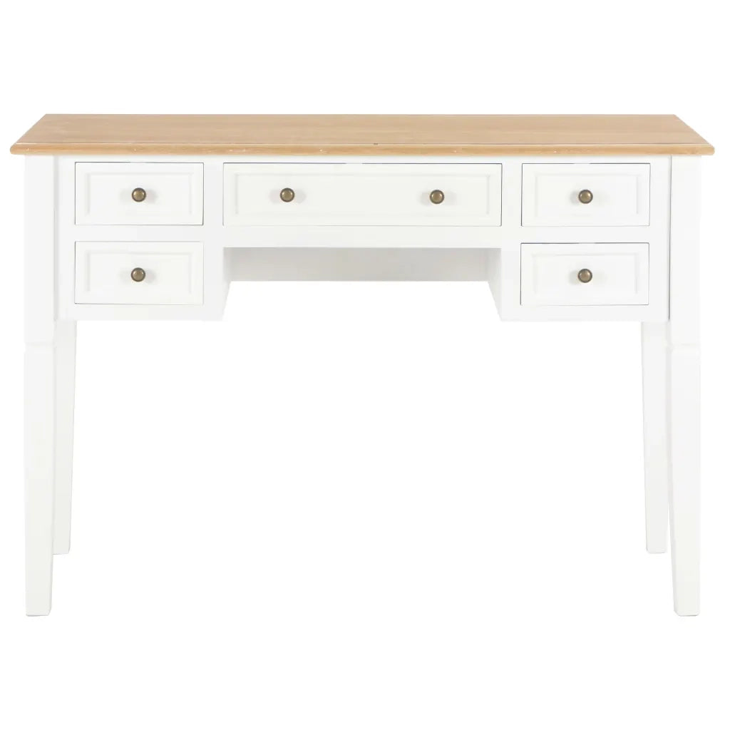 Scrivania Bianca 109,5x45x77,5 cm in Legno cod mxl 60584