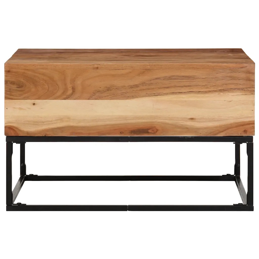 Tavolino da Salotto 68x68x41 cm in Legno Massello di Acacia cod mxl 5781