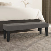 Panca-Sgabello Grigio Scuro 100x30x30 cm in Velluto