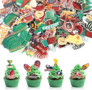 Set di 280 Decorazioni per Cupcake Sportive Edibili per Festa Tema Sport, Decorazioni da Torta per Compleanno e Baby Shower