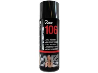 COLLA MULTIUSO SPRAY ML.400 106- - ml.400 in bomboletta spray - 12 pezzi VMD