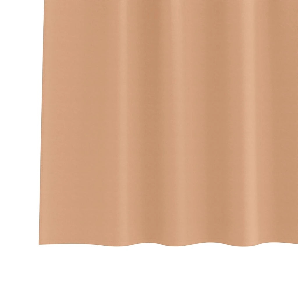 vidaXL Tende con tende 2 pcs Marrone chiaro Poliestere