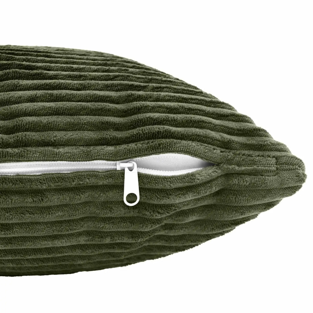 Federa 12 pcs HEERLEN Verde 45 x 45 cm corduroy 910419