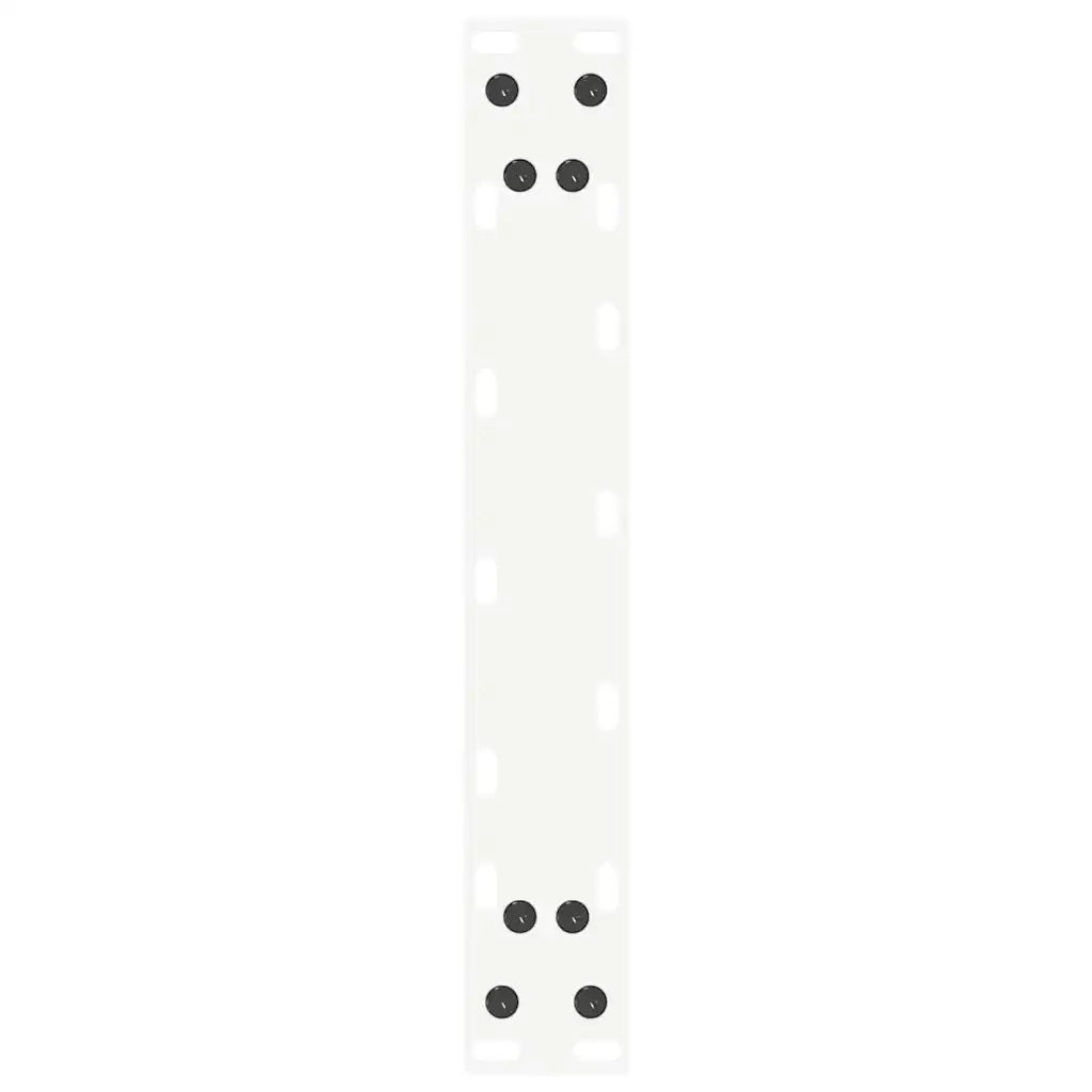 Gambe per tavolo consolle a forma di U 2 pz bianche 38x(72-73) cm in acciaio 4013173