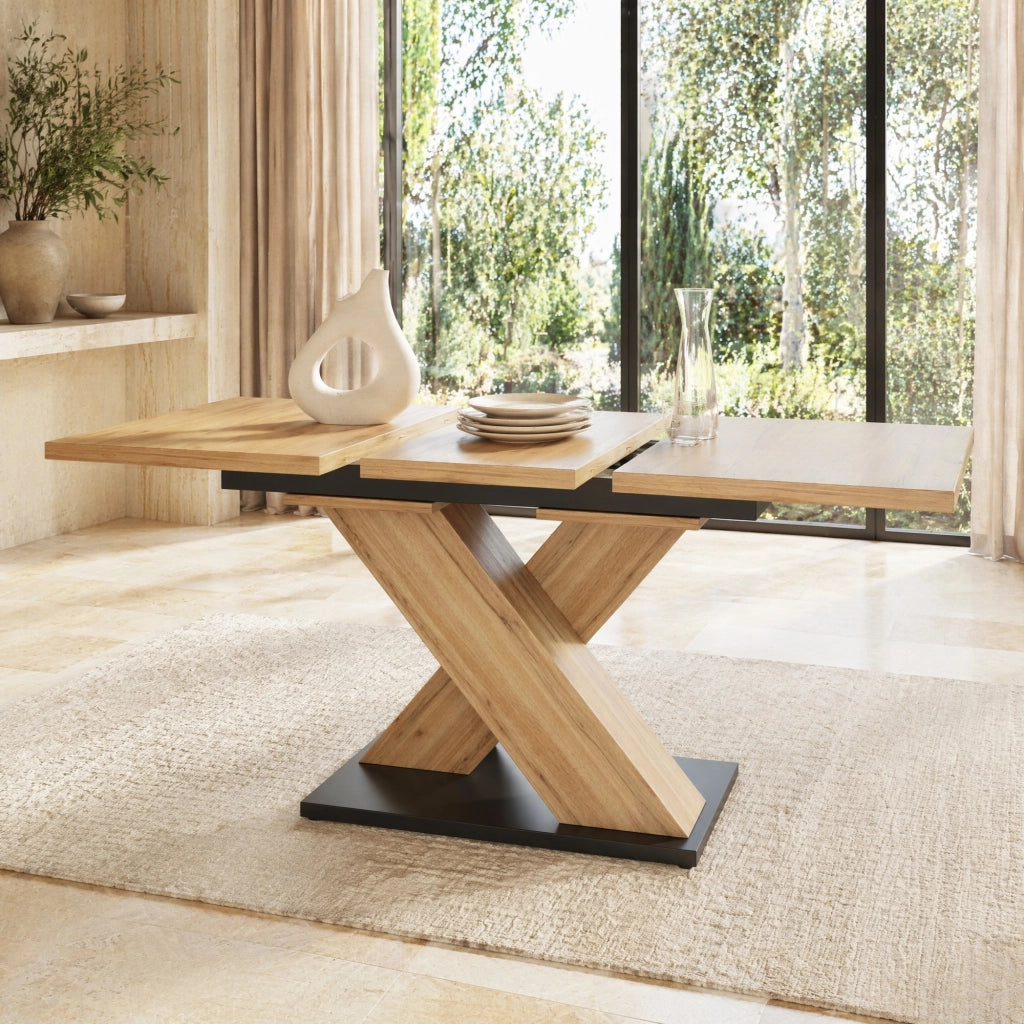 Tavolo da pranzo allungabile 119-158,5x80 cm in MDF