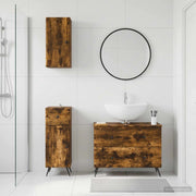 Set di armadietti da bagno in 3 pezzi BREDA Rovere Fumo 3417806