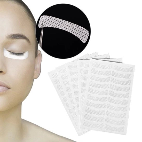 Banda per allungamento ciglia 100 pezzi - Professionale - Strumento per la cura della bellezza - Maschera per occhi - Estensioni ciglia - Senza peli - Banda per ciglia