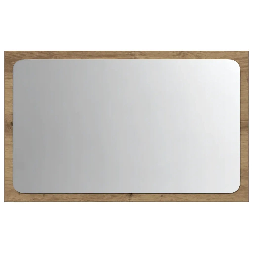 Specchio da Bagno con Luci LED-Specchio per Bagno Rovere Artigianale 60x8,5x38 cm