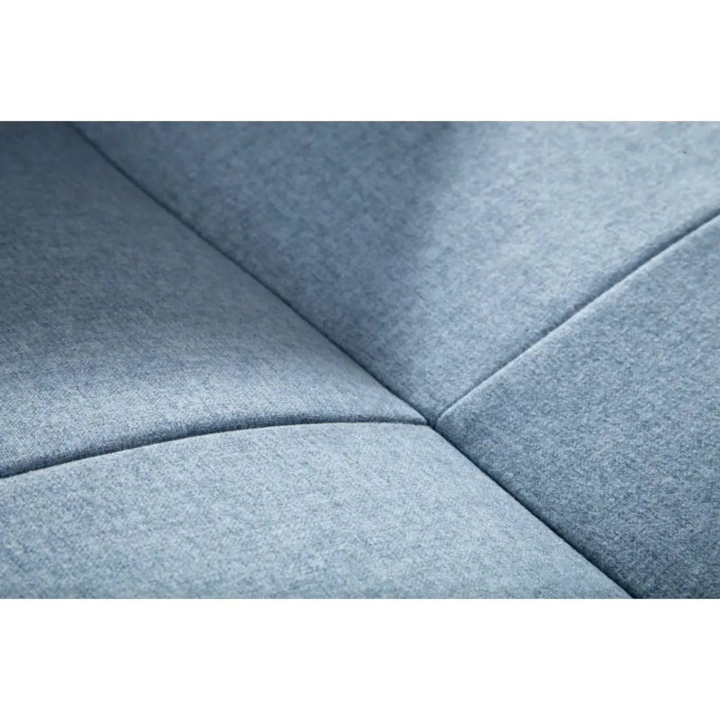 Divano dritto DANNA azzurro chiaro – Divano scandinavo trasformabile in tessuto