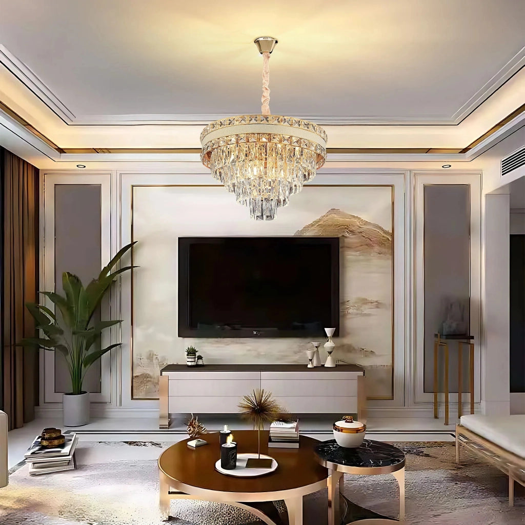 Lampada Cristal G048-cp 50cm Gold