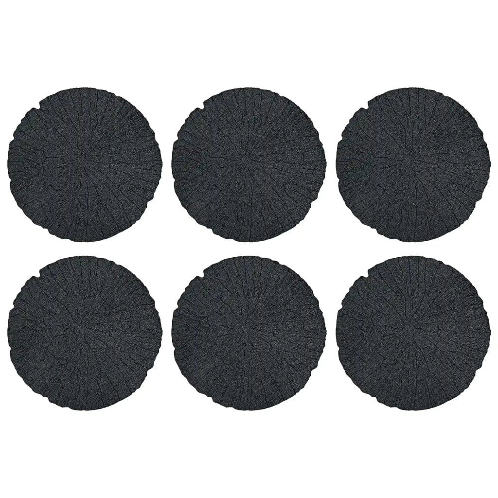 Pietra da Passo 6 pz Nero ? 45 x 1,8 cm Gomma CFW3419146