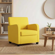 Poltrona Giallo Chiaro Tessuto 42043402