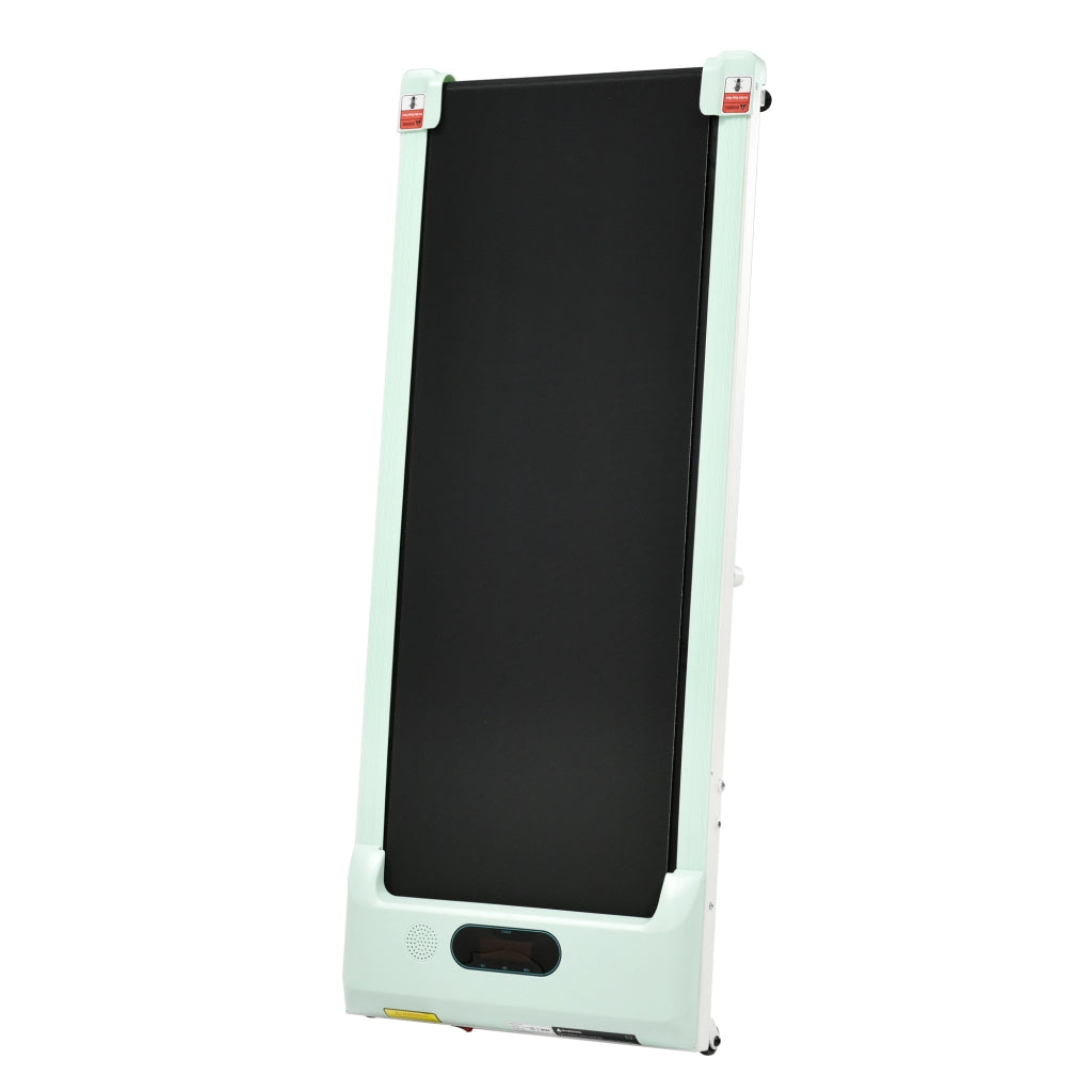 Tapis Roulant 2 in 1 Verde 1-6 km/h con Bluetooth, Display LED, Telecomando e Portata 90 kg
