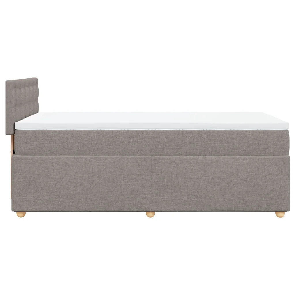 Giroletto a Molle con Materasso Tortora 90x200 cm inTessuto