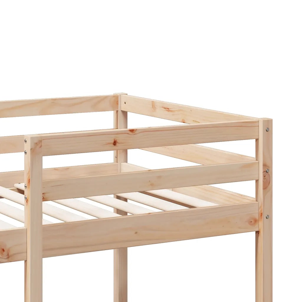 Giroletto Soppalco senza Materasso-Struttura Letto 75x190cm Legno Massello Pino