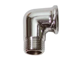 GOMITO MASCHIO FEMMINA OTTONE CROMATO- - MF 1/2 - 10 pezzi