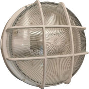 PLAFONIERA PPL + VETRO TONDA + GRIGLIA - BIANCO VOLT 230 W MAX 60 E27 CM 23 H.CM 11,2- 2 pezzi