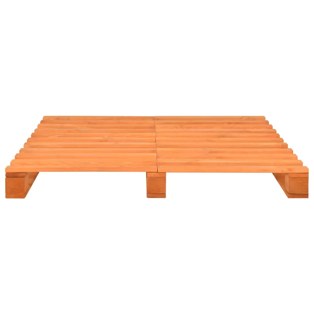 Giroletto in Pallet Marrone Legno Massello di Pino 140x200 cm cod mxl 62274