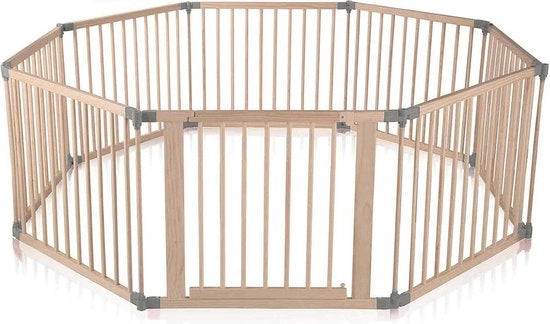Cassettina per bambini - Box di gioco in legno personalizzabile con porta - 8 elementi - Barriera di sicurezza