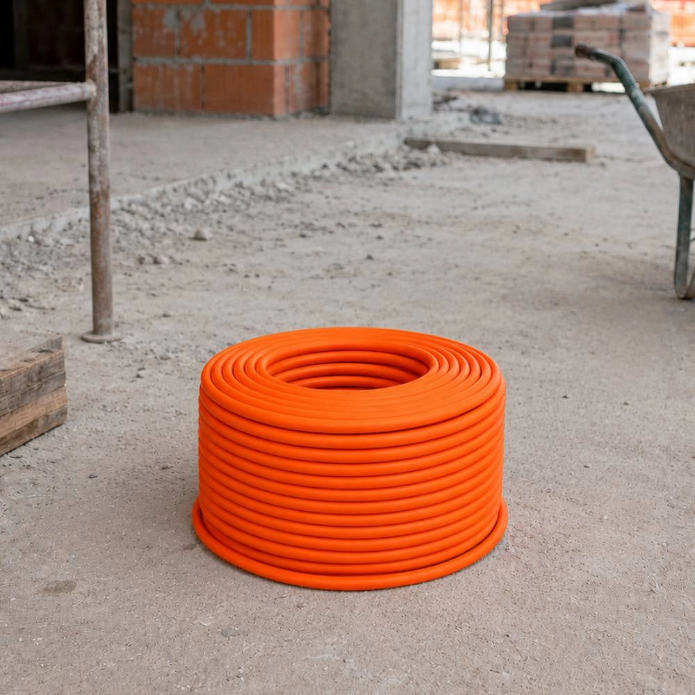 Cavo fror multipolare flessibile antifiamma arancio gommato per impianti *** lunghezza metri 10, sezione conduttore 3...