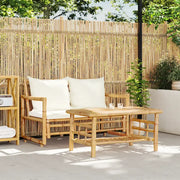 Set Divano da Giardino 2 pz con Cuscini in BambÃ¹