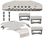 Protezione inferiore per chassis - Piastre di protezione in acciaio inossidabile - 5 pezzi - Set - Diametro 1,5 mm - Adatto per G63 Traxxas - Protezione del telaio
