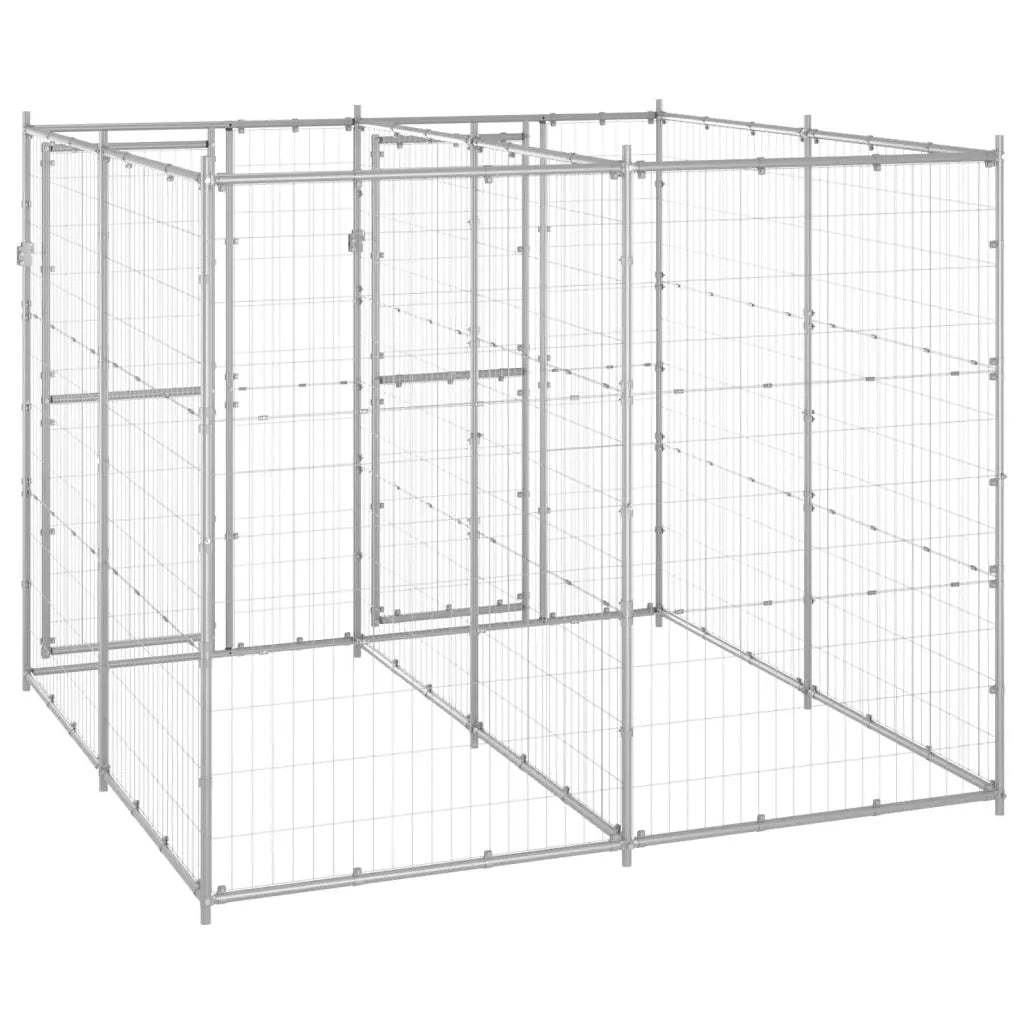 Gabbia per Cani da Esterno in Acciaio Zincato 4,84 mÂ² cod mxl 59967