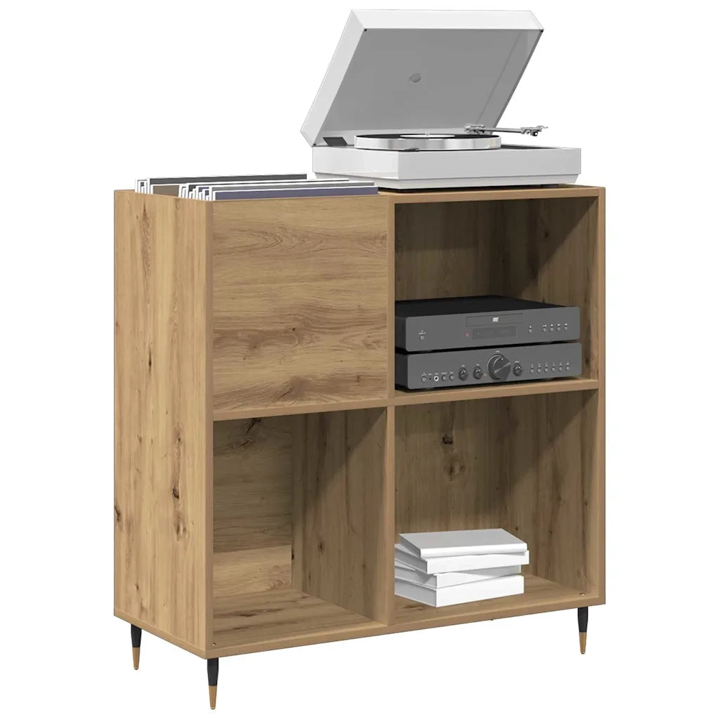 Mobile porta vinili rovere artigianale 85 x 38 x 89 cm 862909