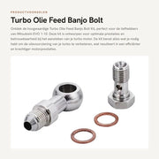 Kit di alimentazione turbo per oli olio 4AN - M10x1.25mm - Zavorrante - Resistentente all'usura - Duraturo - Lunga durata - Connettore di alimentazione olio