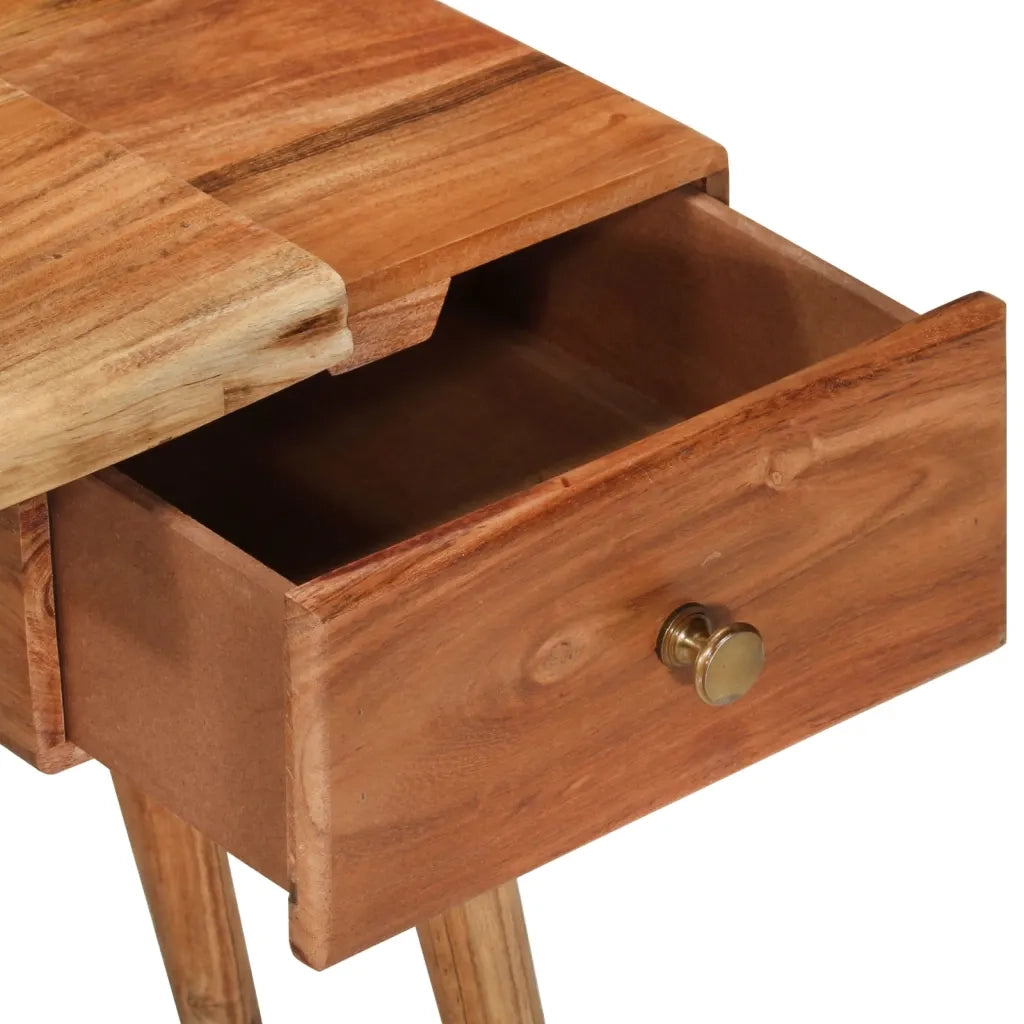 Comodino in Legno Massello d'Acacia 45x32x55cm cod mxl 30757
