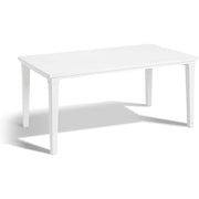 Tavolo da Esterno Keter Futura in Resina con Foro Ombrellone Colore: Bianco