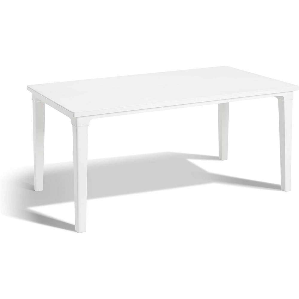 Tavolo da Esterno Keter Futura in Resina con Foro Ombrellone Colore: Bianco