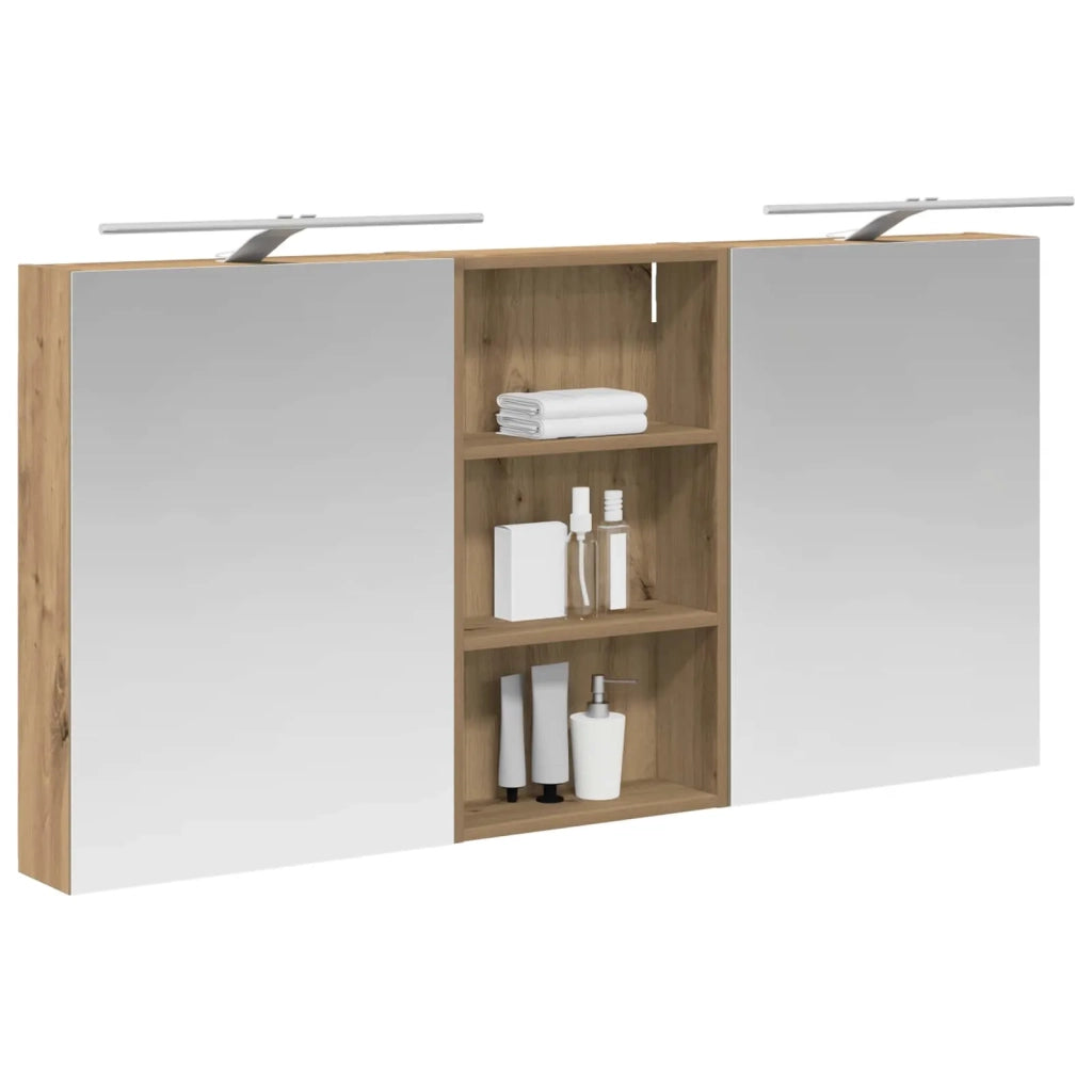 Set di Armadi da Bagno con lo scaffale 3 pcs 140 x 14,5 x 70 cm