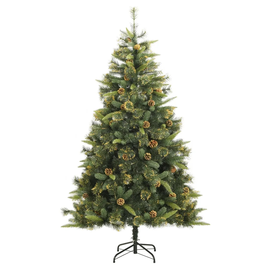 Albero di Natale Artificiale Incernierato con Pigne 240 cm 357704