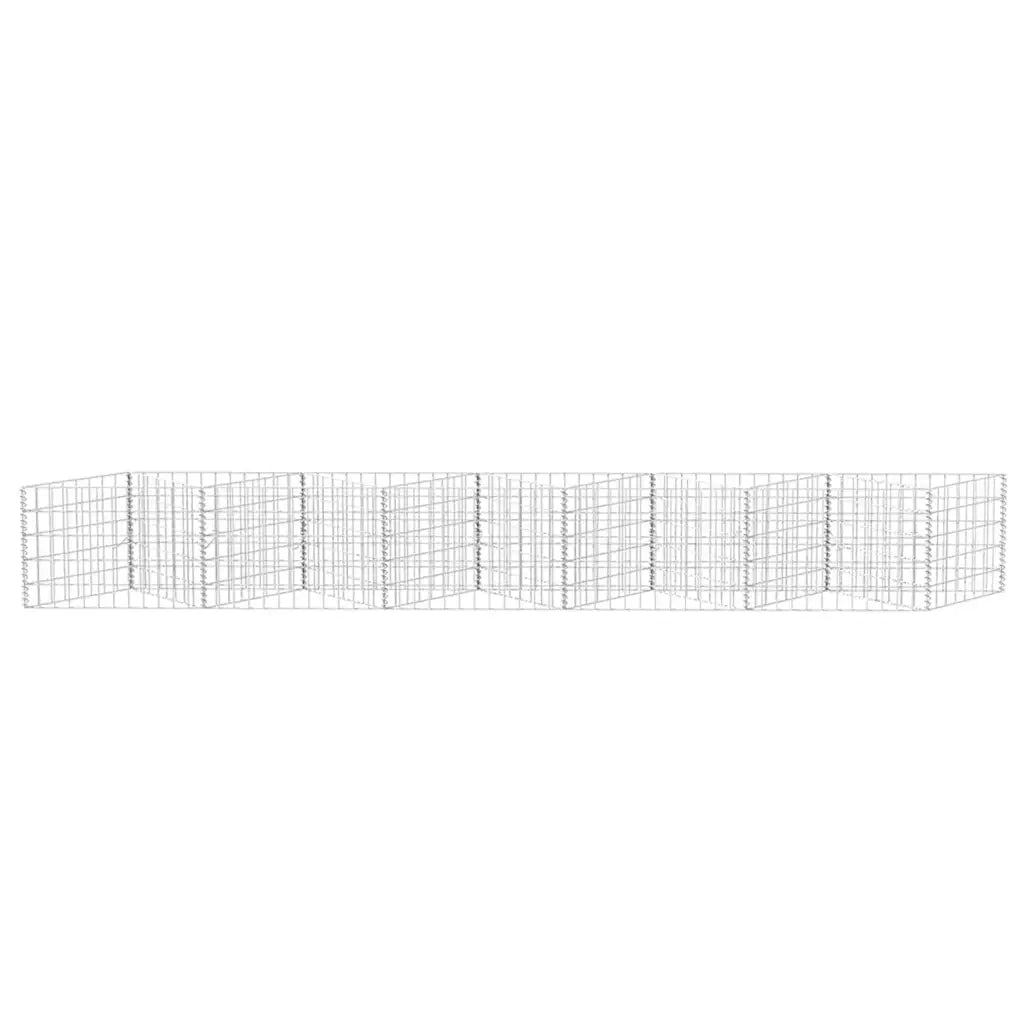 Gabbione in Rete in Acciaio Zincato 300x30x50 cm 142538
