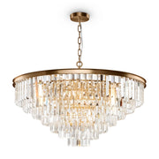 Lampada pendente Neoclassic in Metallo e Vetro Revero Ottone