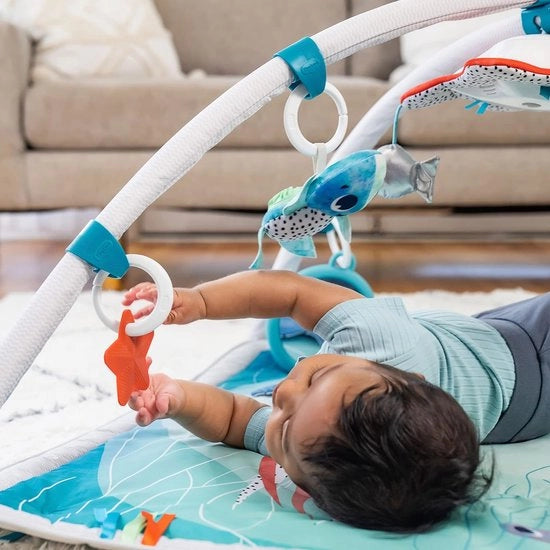 Giocattolo a 2 in 1 con Musica e Luce, Asciugamano per Bambini, Pannolino con Luce, 0 mesi +