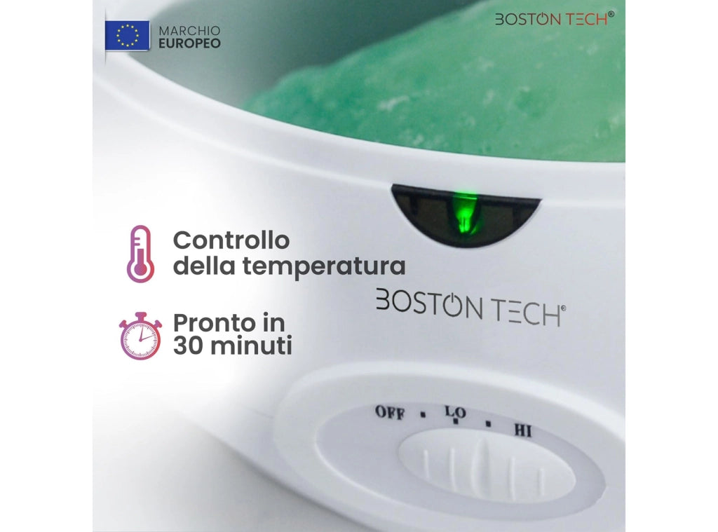 Bagno di Paraffina per Mani di Boston Tech Sollievo per Dolore Muscolare e Artrite Idrata Ammorbidisce e Rivitalizza la Pelle Capacità 3L 2 Blocchi di Cera Accessori Premium